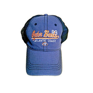 Prairie Mountain Outer Banks Snapback Trucker Hat/Cap Gray Atlantic Surfing OBX